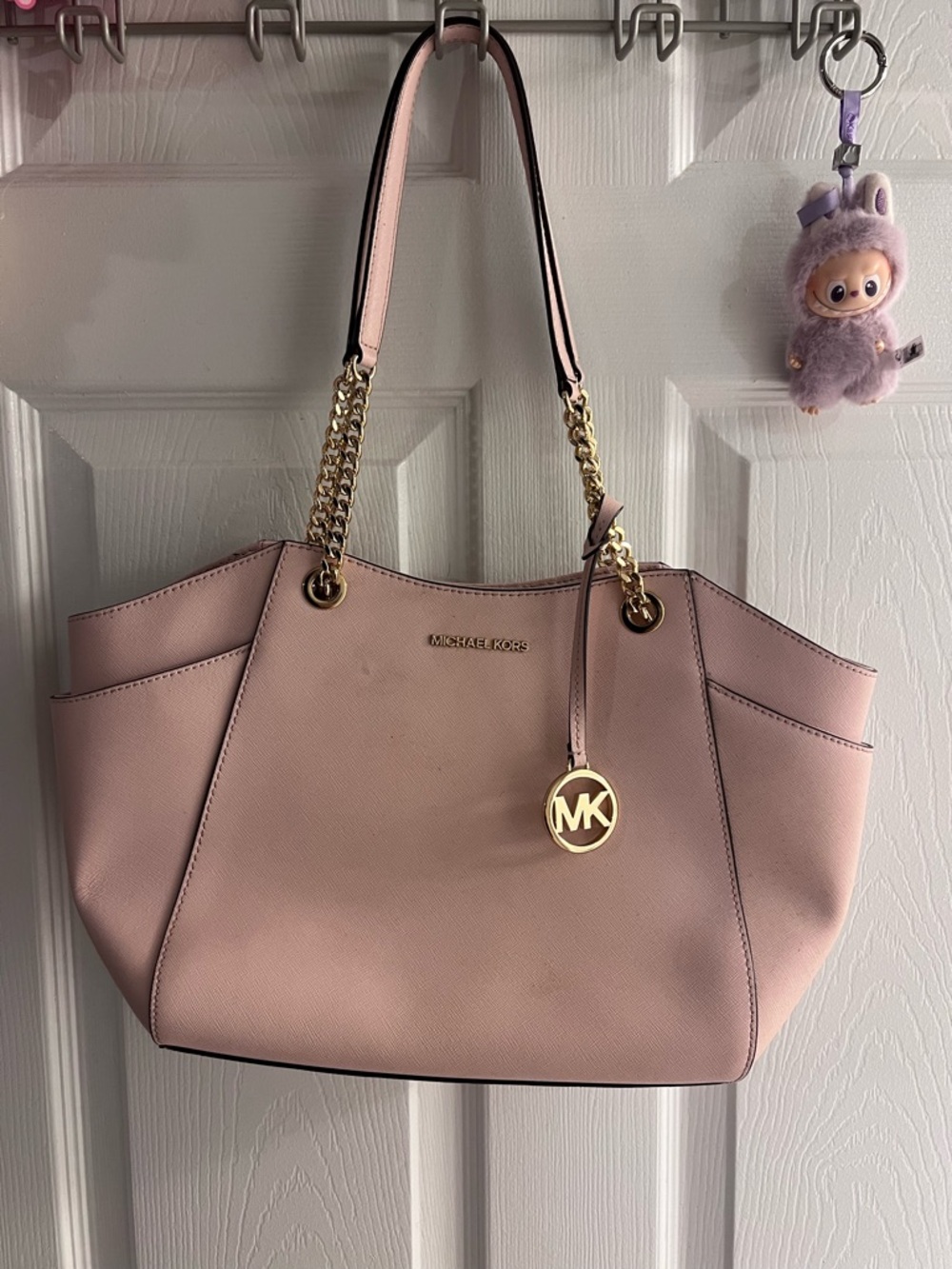 Michael Kors Pink Chain-Handle Tote